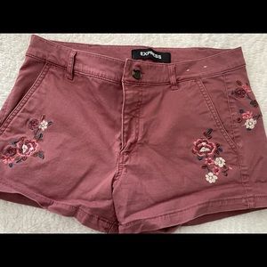 Embroidered shorts